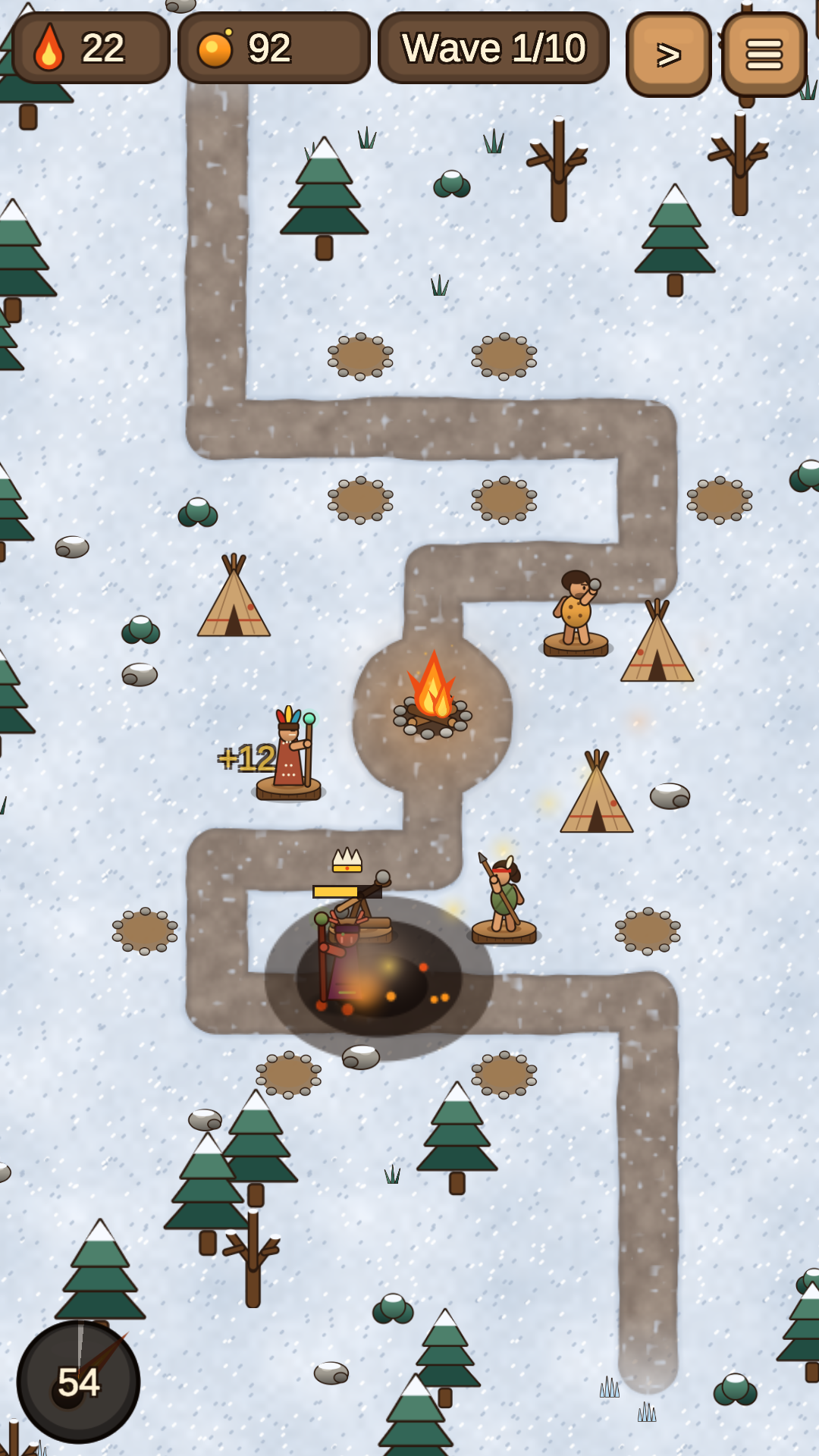 Screenshot 4 for Sacred Fire – Stone Age Defense