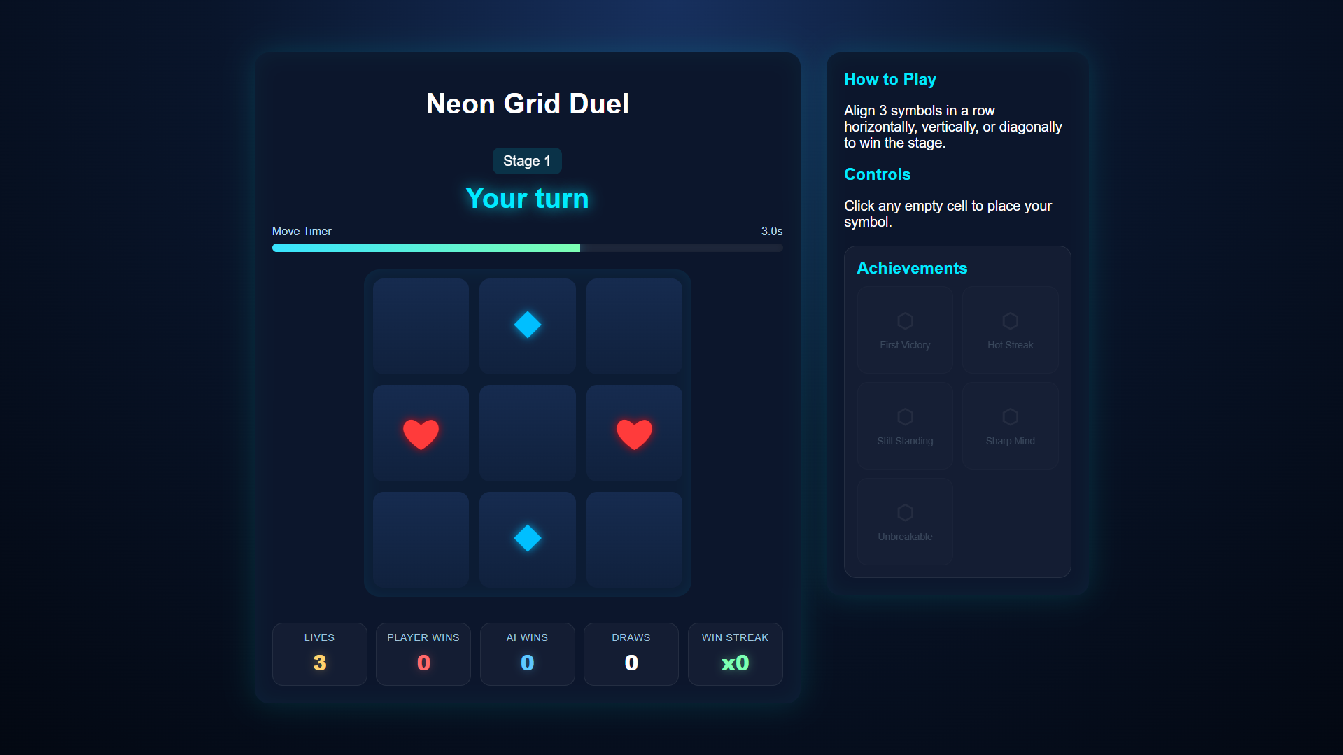 Screenshot 2 for Neon Grid Duel