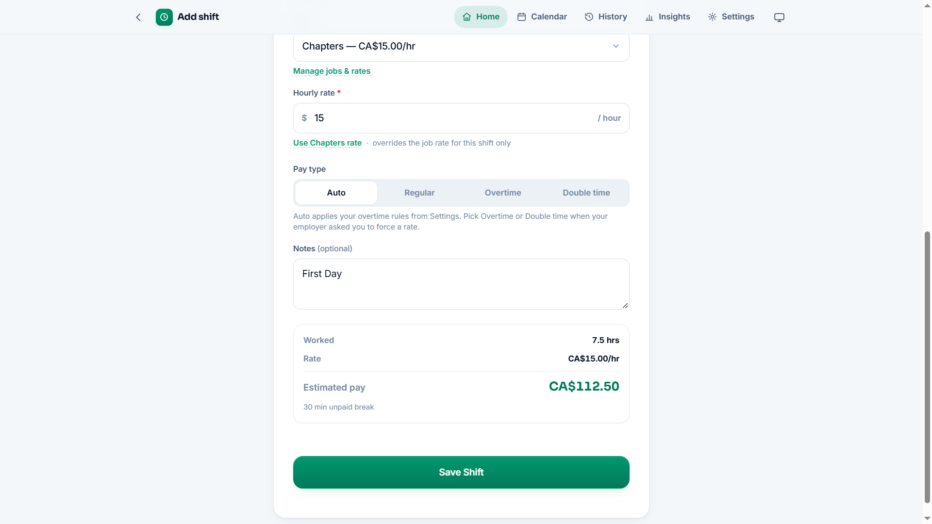 Screenshot 6 for Shift Pay