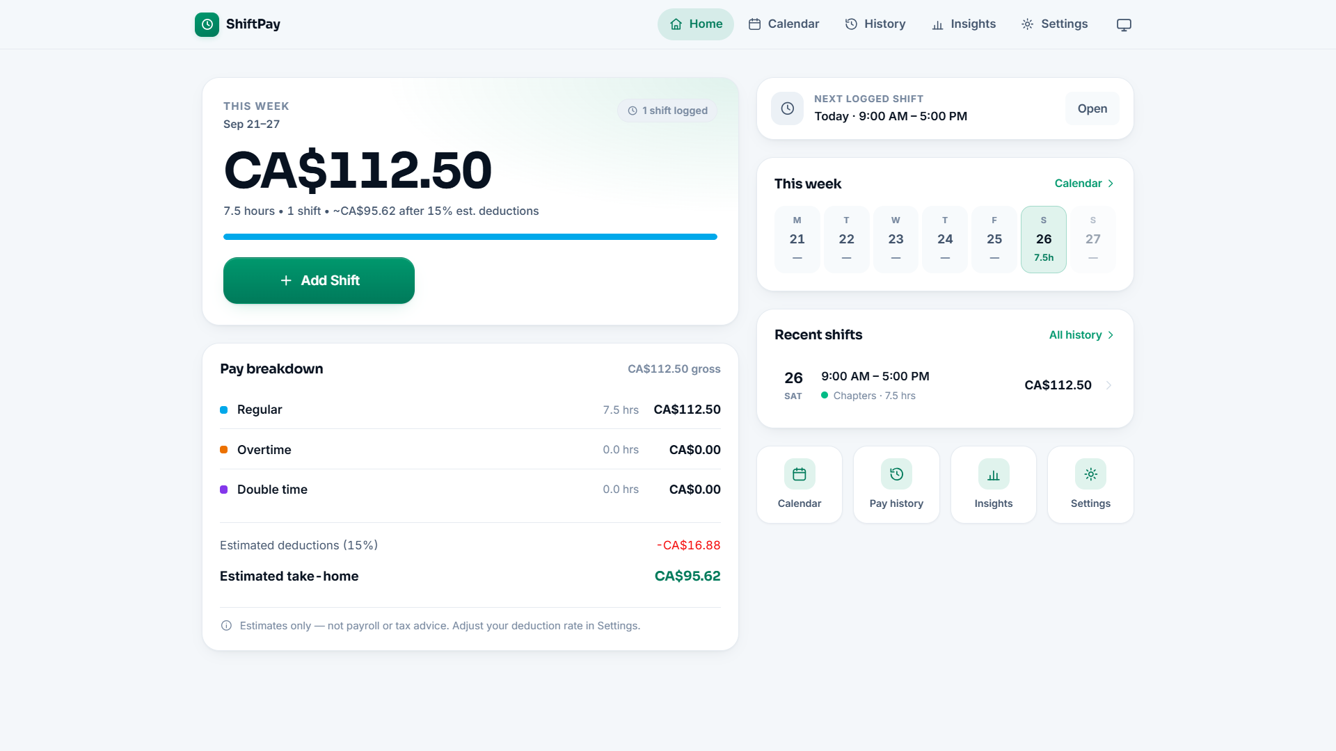 Screenshot 4 for Shift Pay