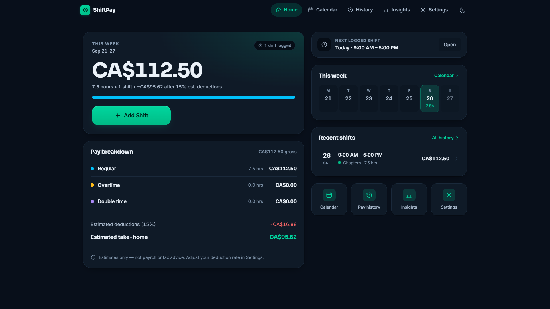 Screenshot 5 for Shift Pay