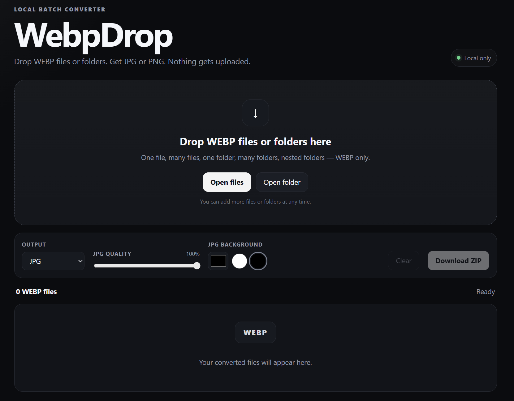 Screenshot 2 for WebpDrop