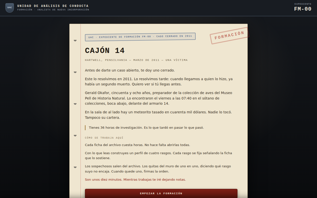 Screenshot 2 for El Perfilador — Caso 00: Cajón 14