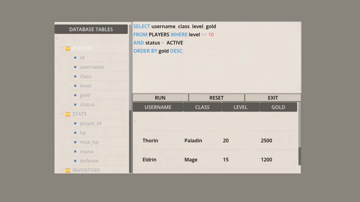 Modular SQL Console for Godot4 by Matisix