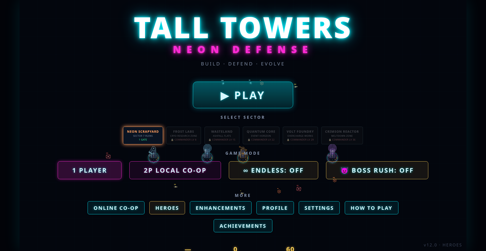 Screenshot 2 for Tall Towers Neon Defense