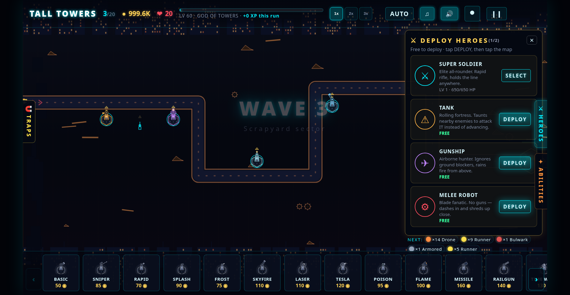 Screenshot 4 for Tall Towers Neon Defense