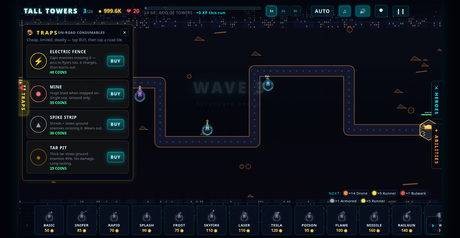 Screenshot 5 for Tall Towers Neon Defense