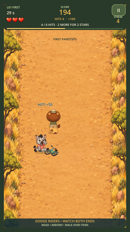 Screenshot 3 for Walk Rage: Safari Chaos — Demo