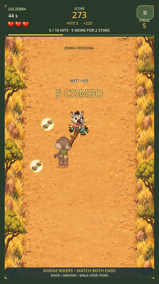 Screenshot 4 for Walk Rage: Safari Chaos — Demo
