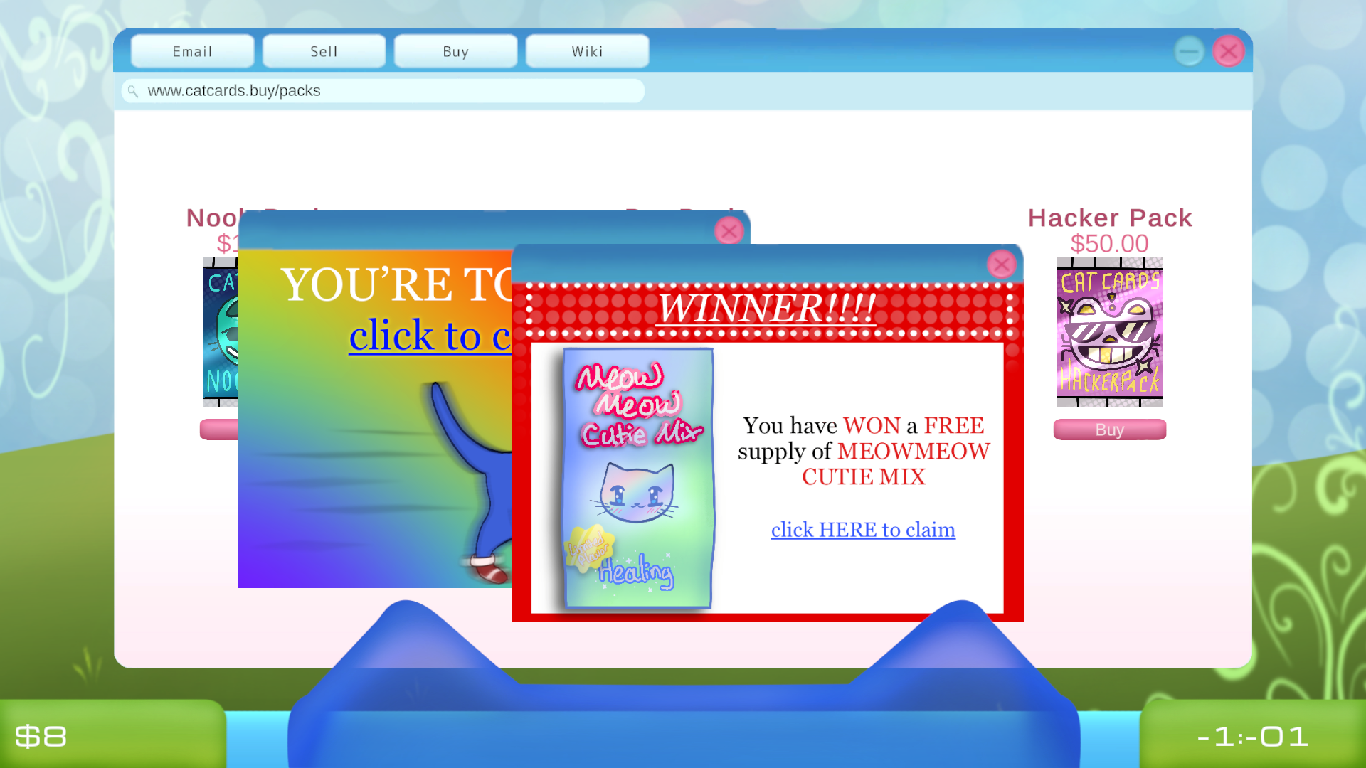 Screenshot 3 for www.CatCards.net