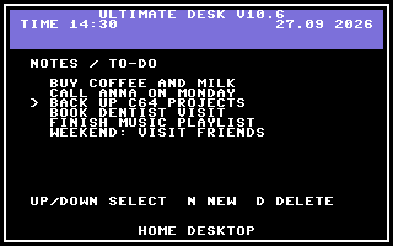 Screenshot 5 for Ultimate Desk (C64)
