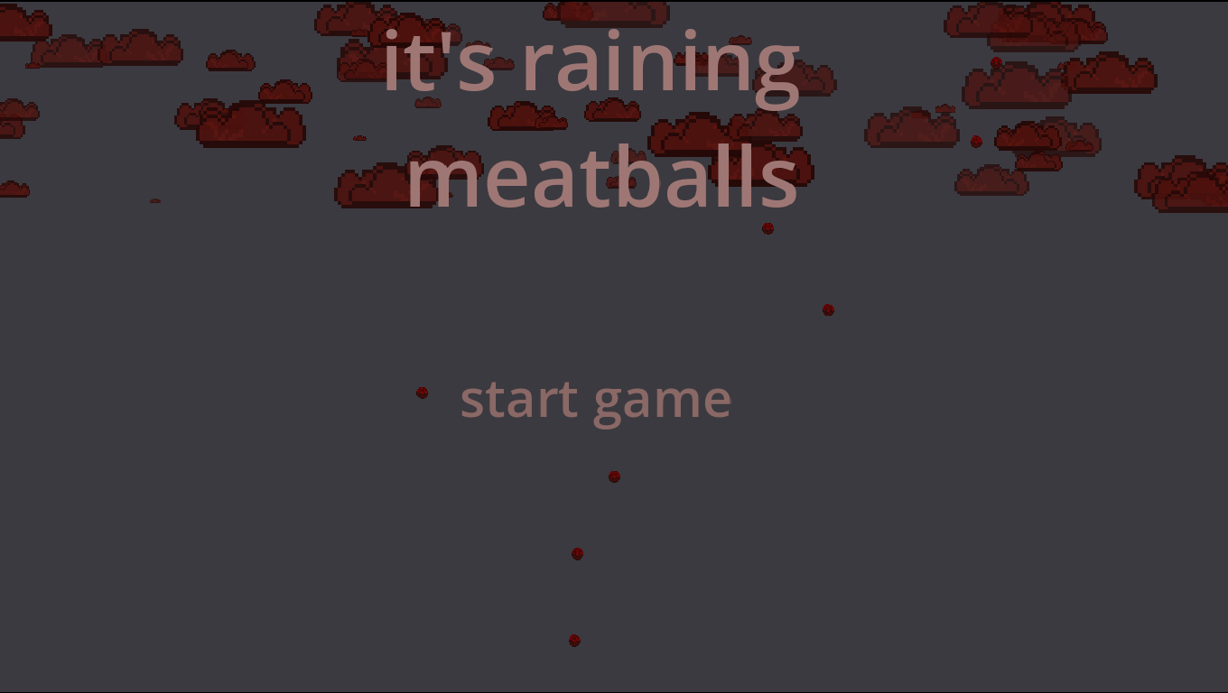 Screenshot 2 for it's raining meatballs