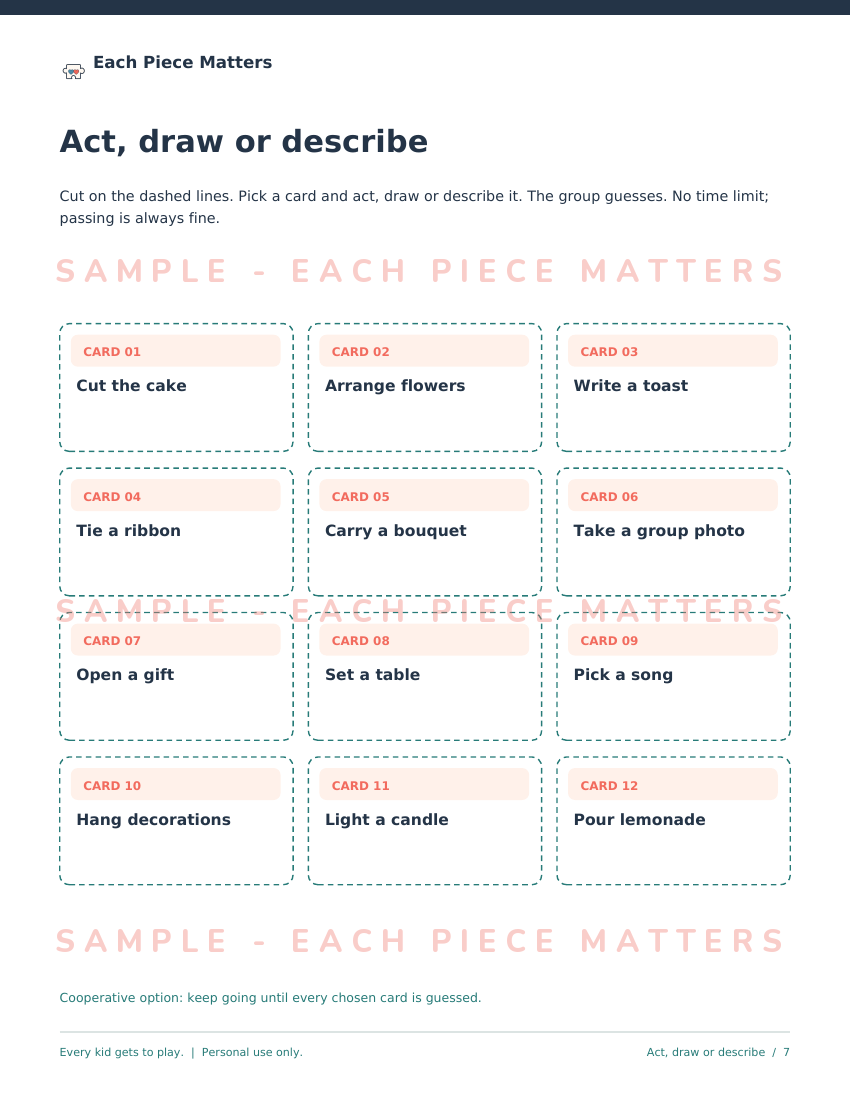Screenshot 4 for Bridal Shower Games Pack | 5 Inclusive Printable Party Games | US Letter PDF