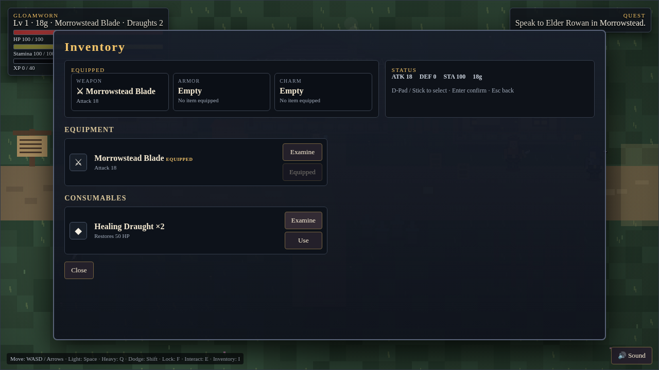 Screenshot 2 for GLOAMWORN: The Moonshard