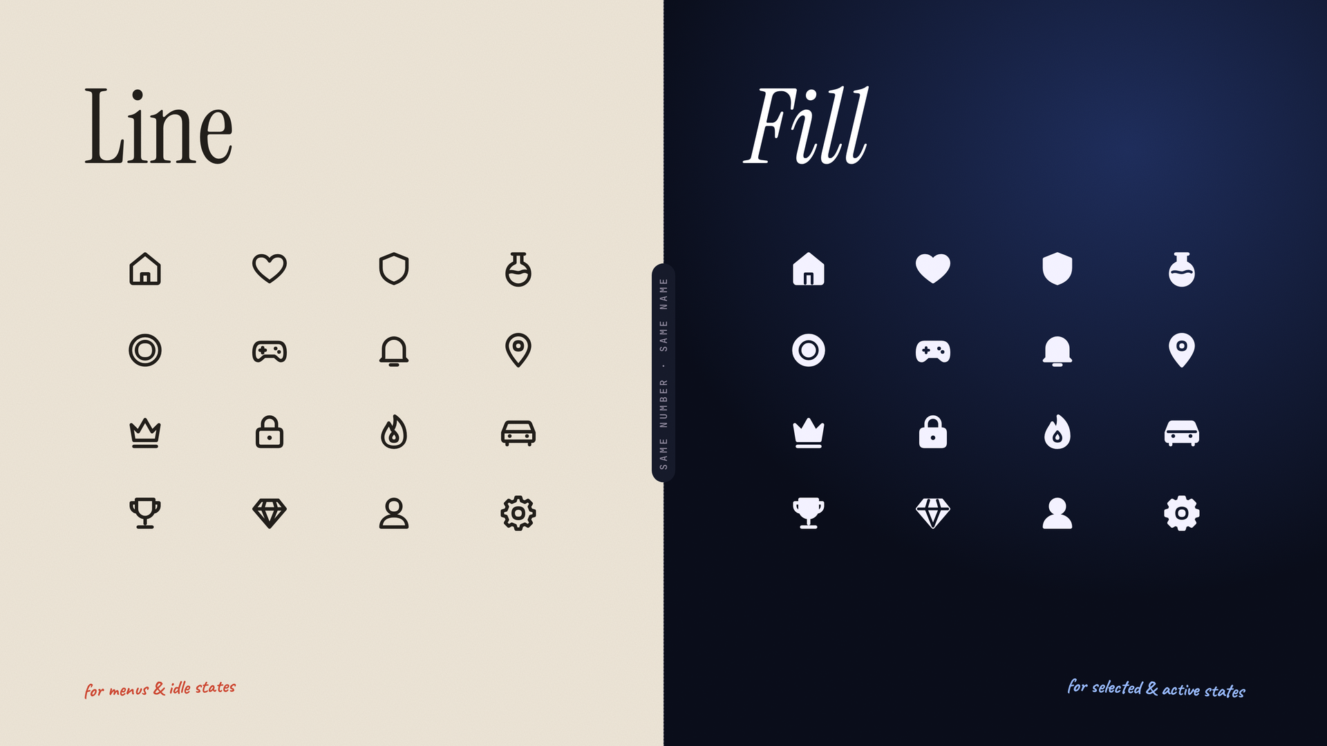 Softline Game UI Icons - FREE 100 by The Cooked Works