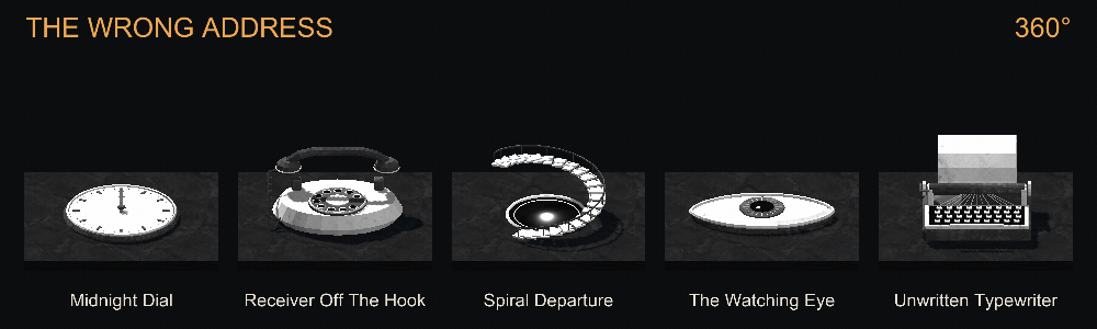 The Wrong Address complete collection row: Midnight Dial, Receiver Off The Hook, Spiral Departure, The Watching Eye, Unwritten Typewriter