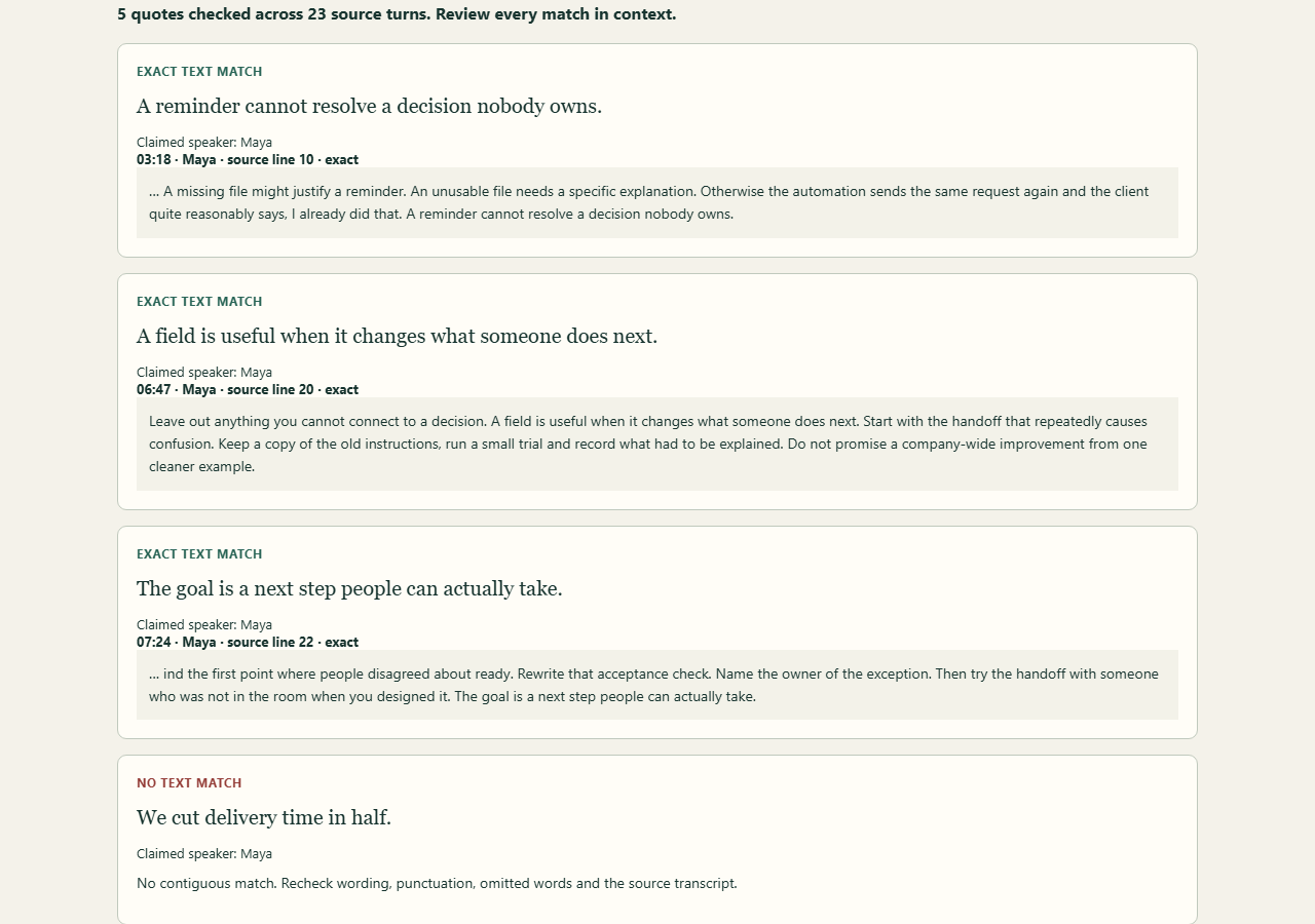 Screenshot 3 for Quote Trace