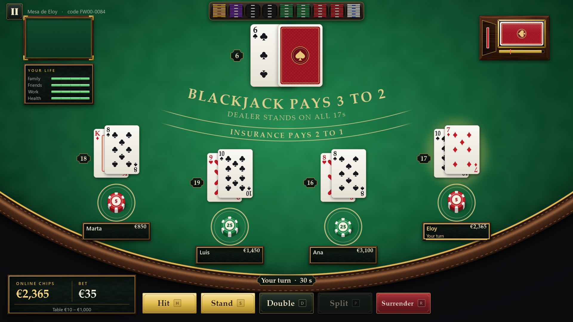 Screenshot 3 for Blackjack-royale