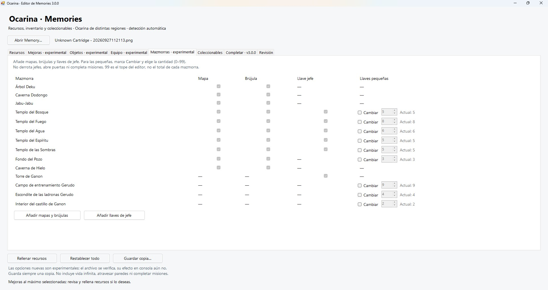 Screenshot 4 for Ocarina Memory Editor for Analogue 3D