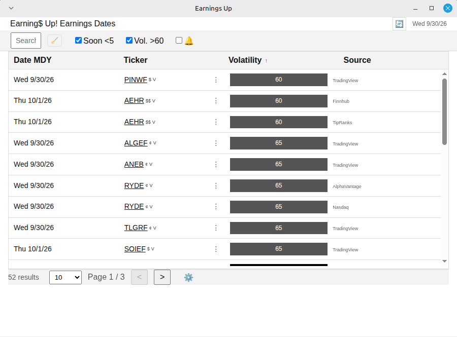 Screenshot 2 for Earnings Up