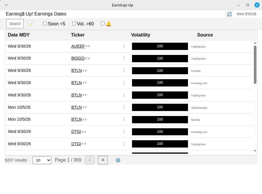 Screenshot 5 for Earnings Up
