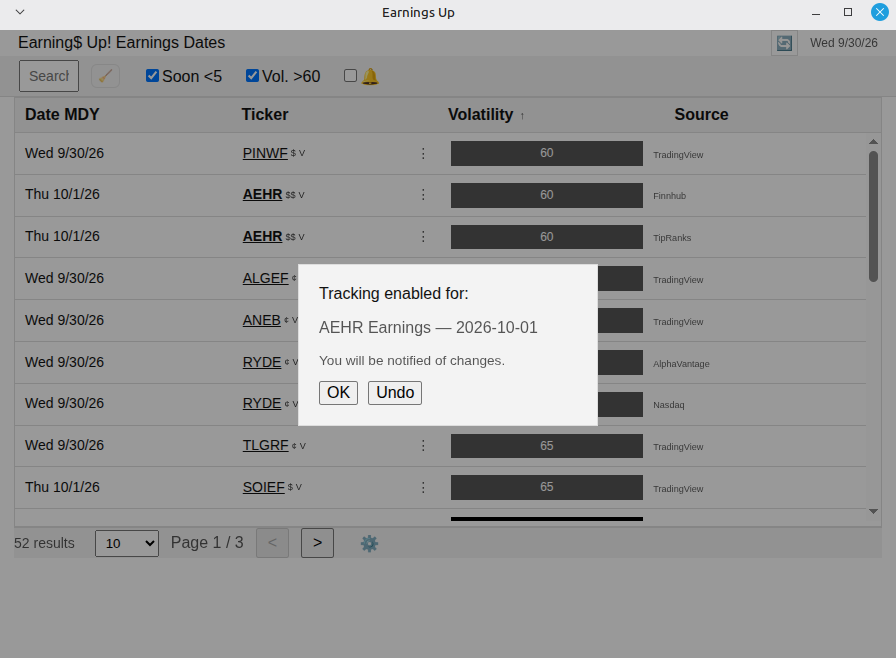 Screenshot 4 for Earnings Up