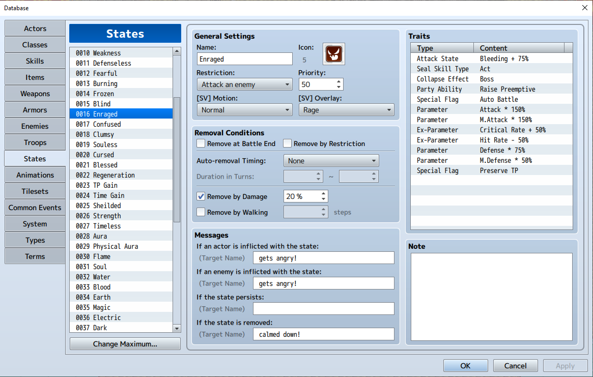 Screenshot 3 for Rage System Plugin