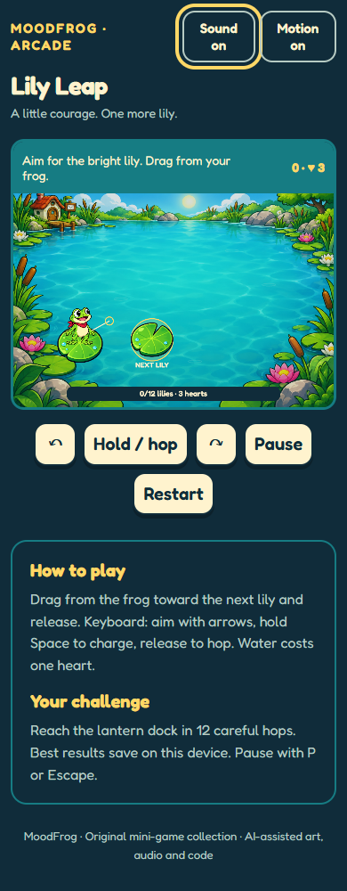 Screenshot 2 for Lily Leap — HTML5 Game Template