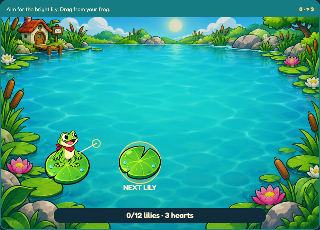 Screenshot 4 for Lily Leap — HTML5 Game Template