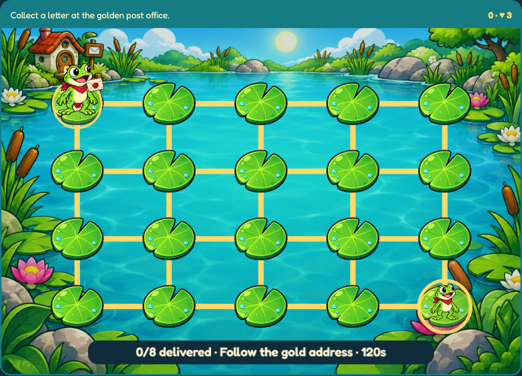 Screenshot 3 for Frog Post — HTML5 Game Template