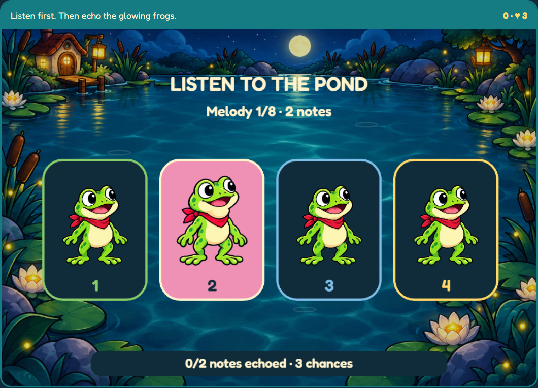 Screenshot 3 for Croak Chorus — HTML5 Game Template