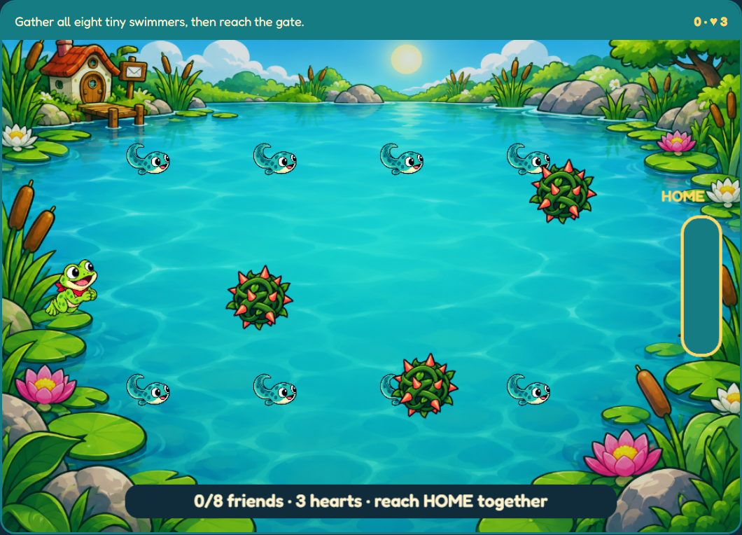 Screenshot 3 for Tadpole Tides — HTML5 Game Template