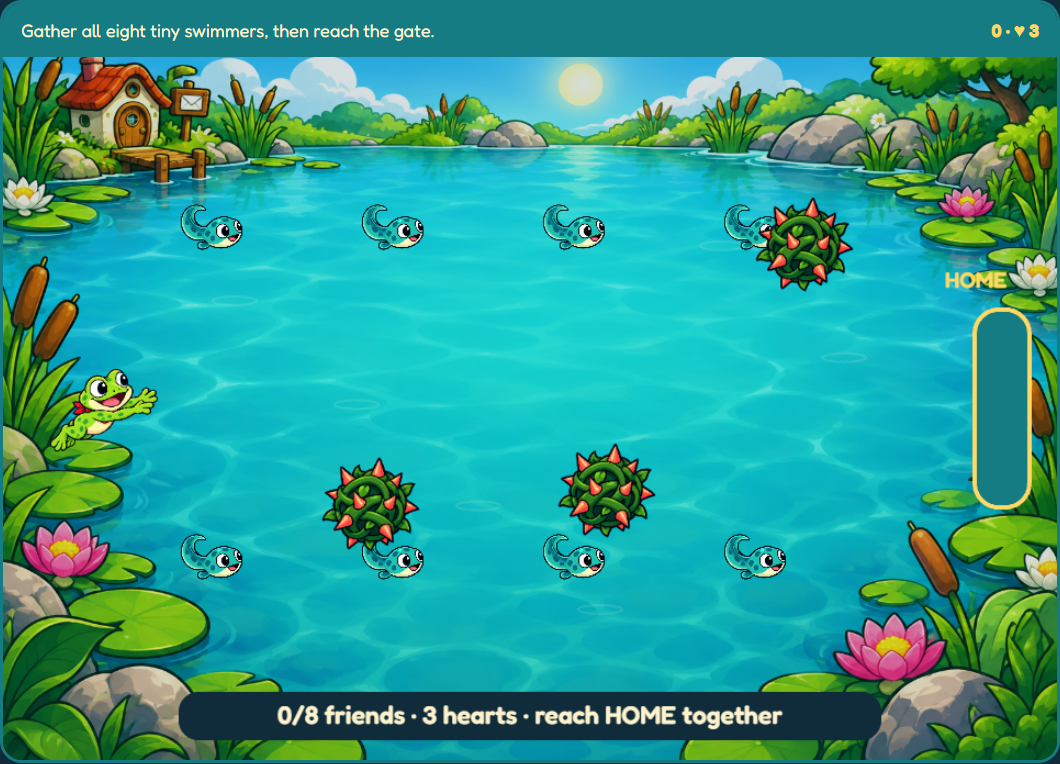 Screenshot 4 for Tadpole Tides — HTML5 Game Template