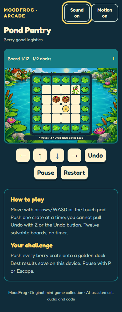Screenshot 2 for Pond Pantry — HTML5 Game Template