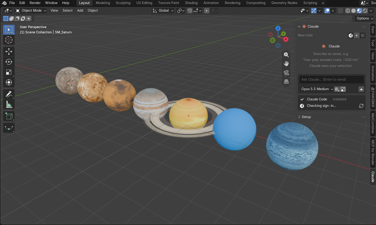 Screenshot 2 for Blender Claude Pro Chat