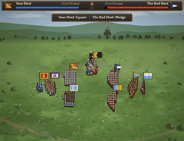 Screenshot 2 for Warhost - Army Battles for RPG Maker MZ: Drawn Soldiers, Generated Banners, Formations