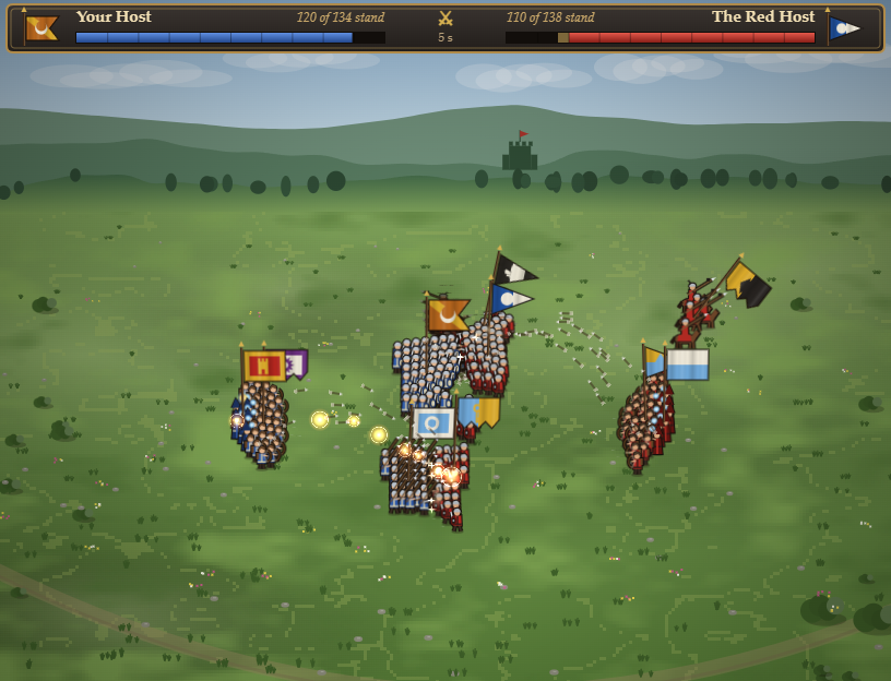 Screenshot 3 for Warhost - Army Battles for RPG Maker MZ: Drawn Soldiers, Generated Banners, Formations