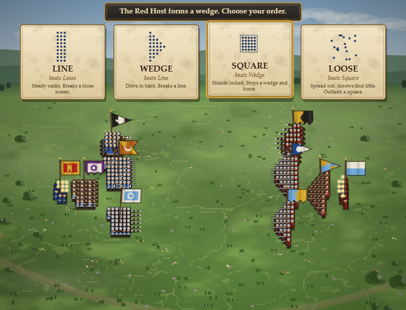 Screenshot 4 for Warhost - Army Battles for RPG Maker MZ: Drawn Soldiers, Generated Banners, Formations