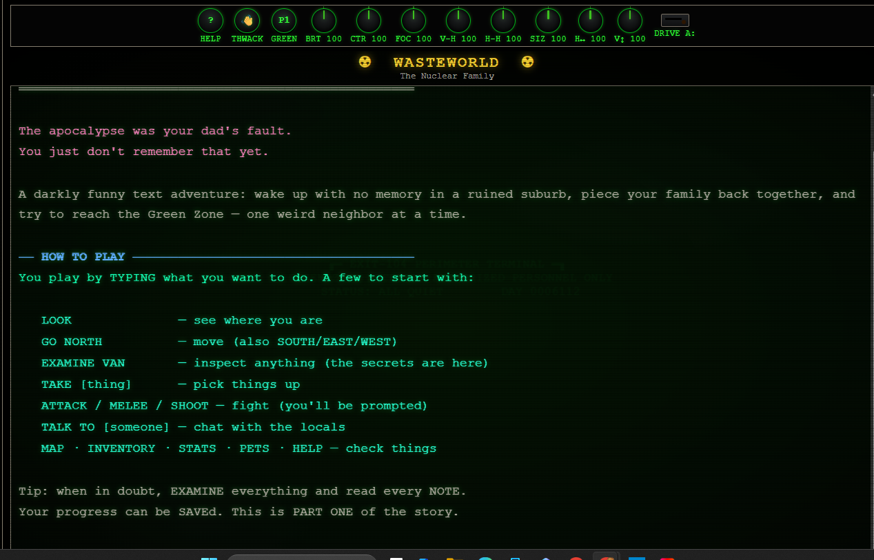 Screenshot 2 for Wasteworld: The Nuclear Family v1.0