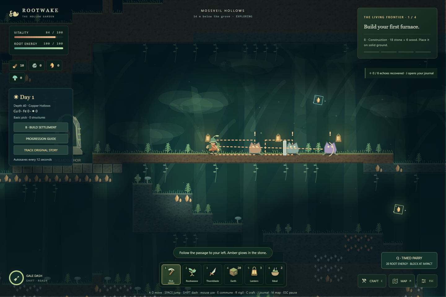 Screenshot 3 for Rootwake: The Hollow Garden — Early Alpha
