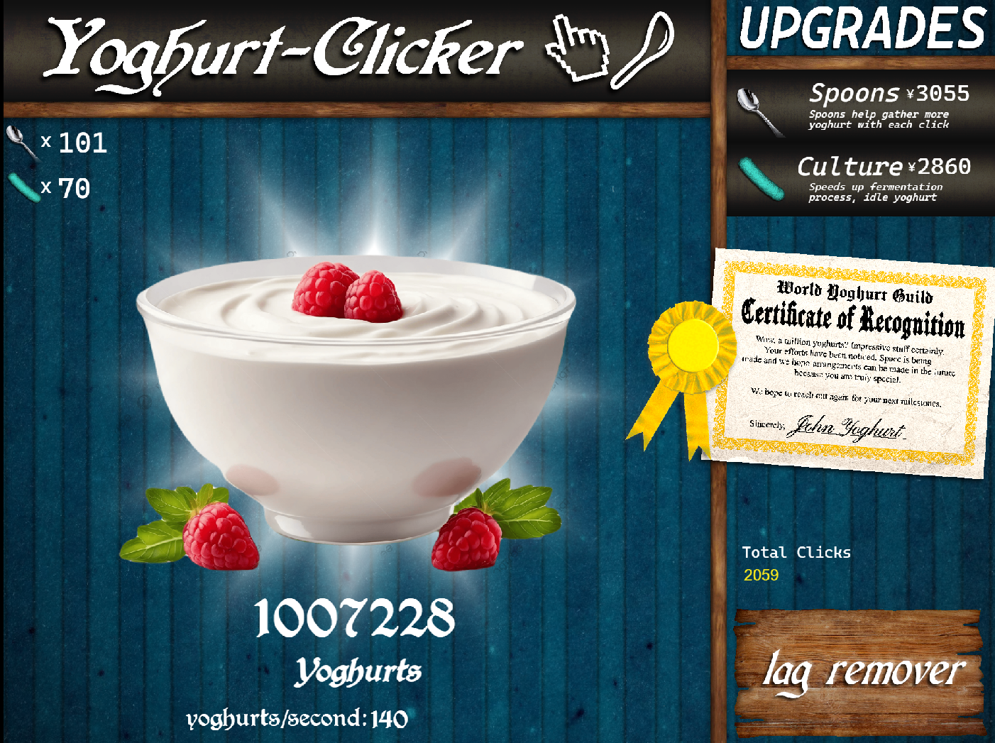 Screenshot 3 for Yoghurt Clicker