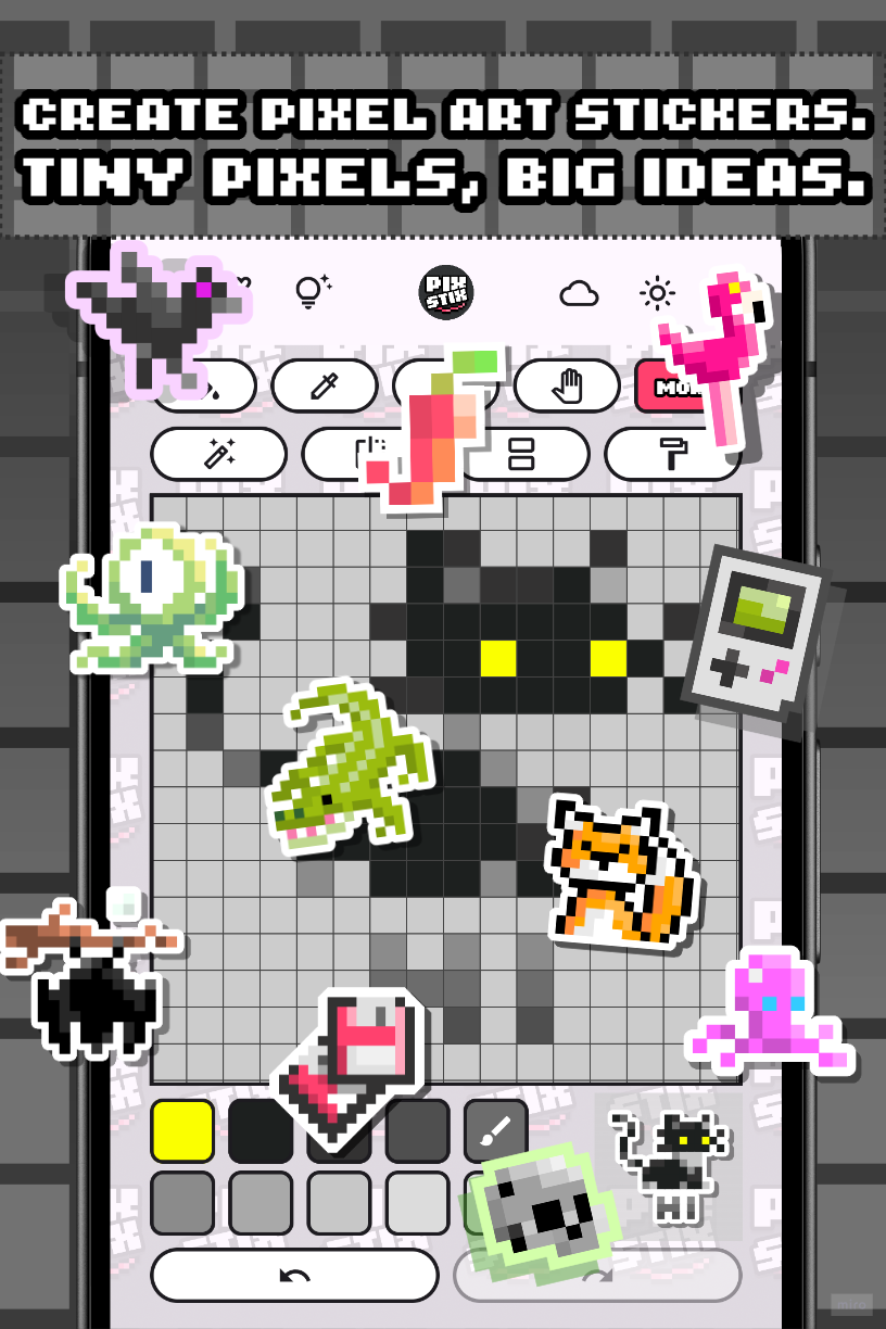 Screenshot 2 for PixStix: Pixel Sticker Editor