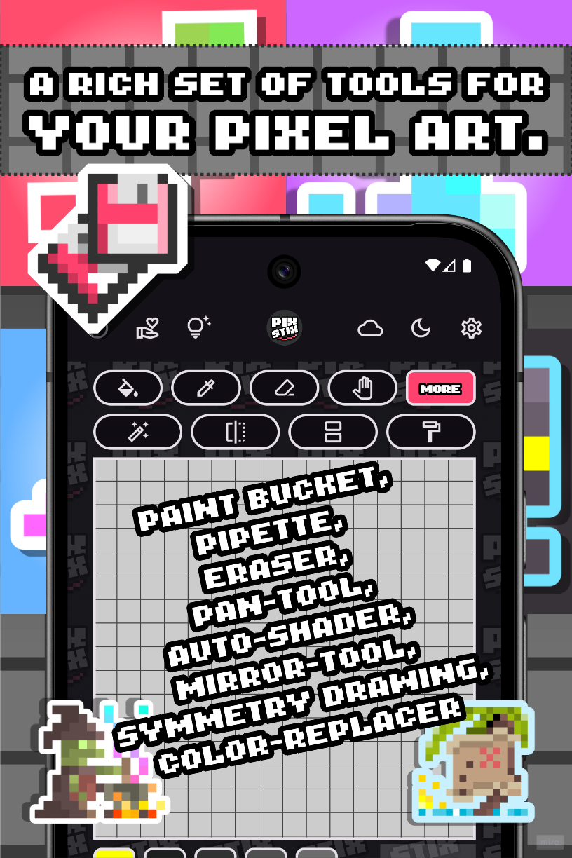 Screenshot 5 for PixStix: Pixel Sticker Editor