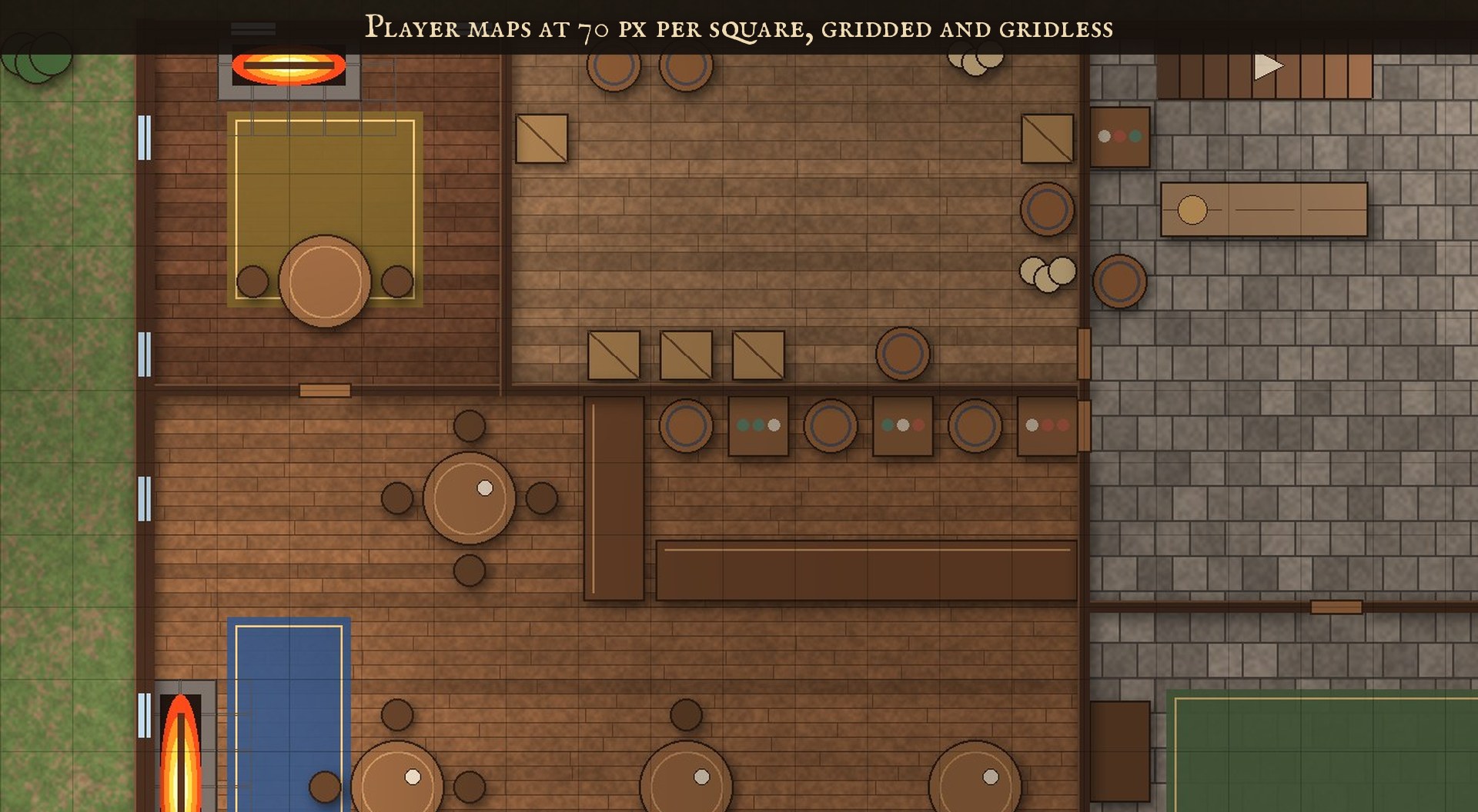 Screenshot 3 for Rafters & Cellars: 8 Inn & Tavern Maps (Keyed, VTT + Print)