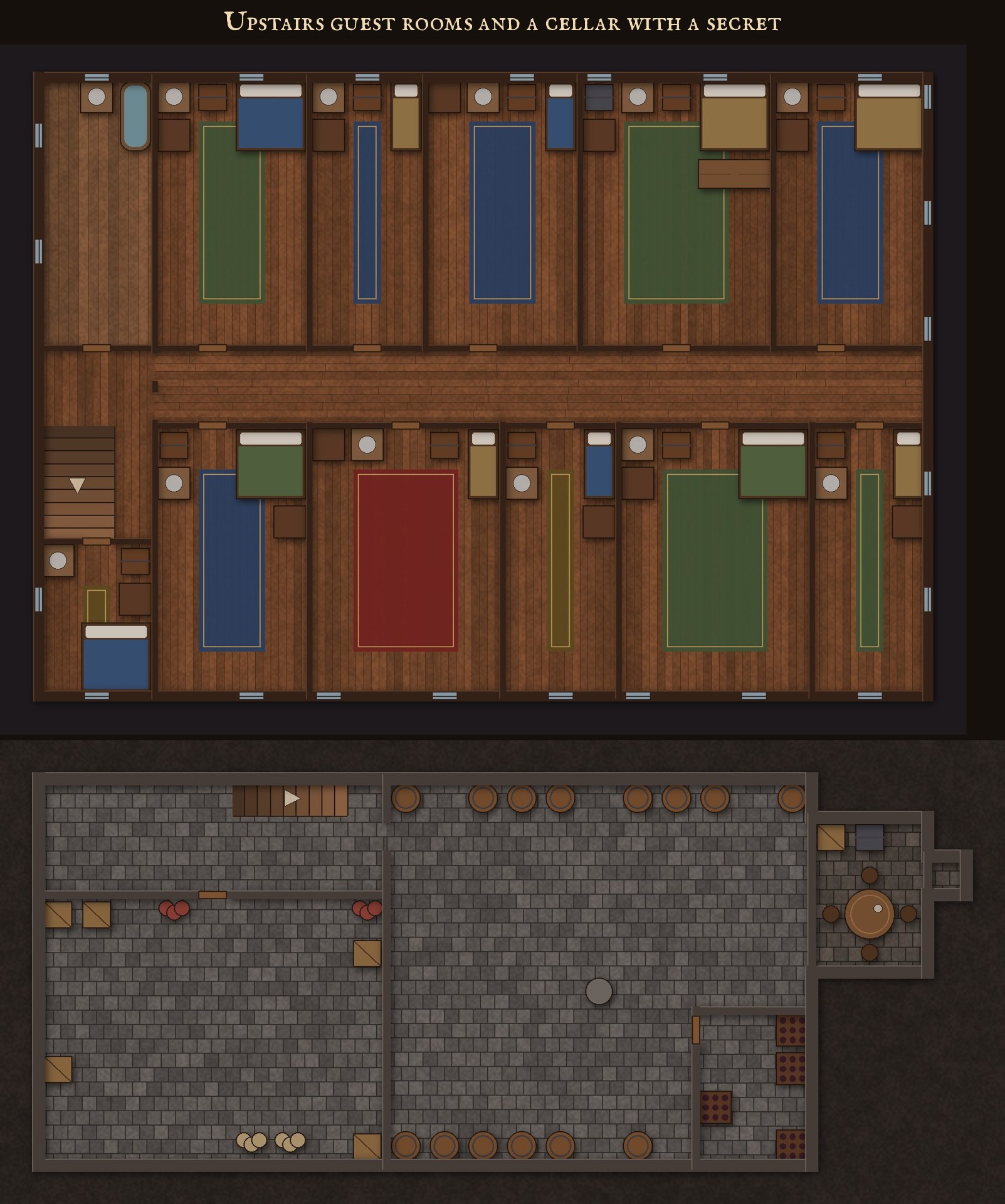 Screenshot 6 for Rafters & Cellars: 8 Inn & Tavern Maps (Keyed, VTT + Print)