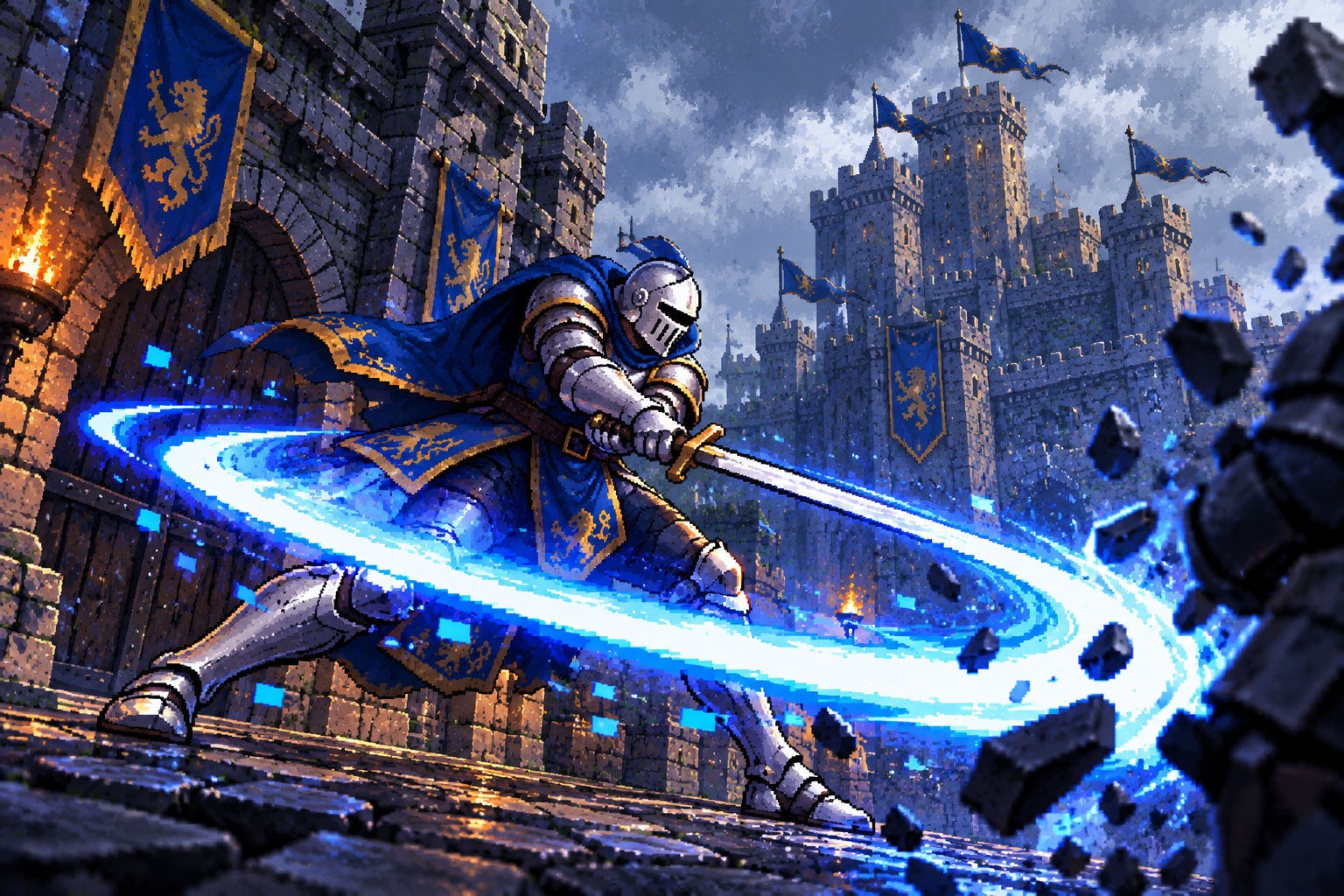 Garran — Armored Knight Pixel Sprite Pack by 1.snipper