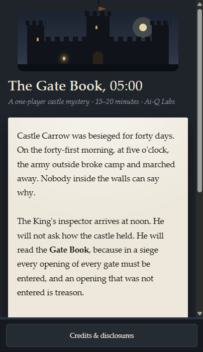 Screenshot 4 for The Gate Book, 05:00