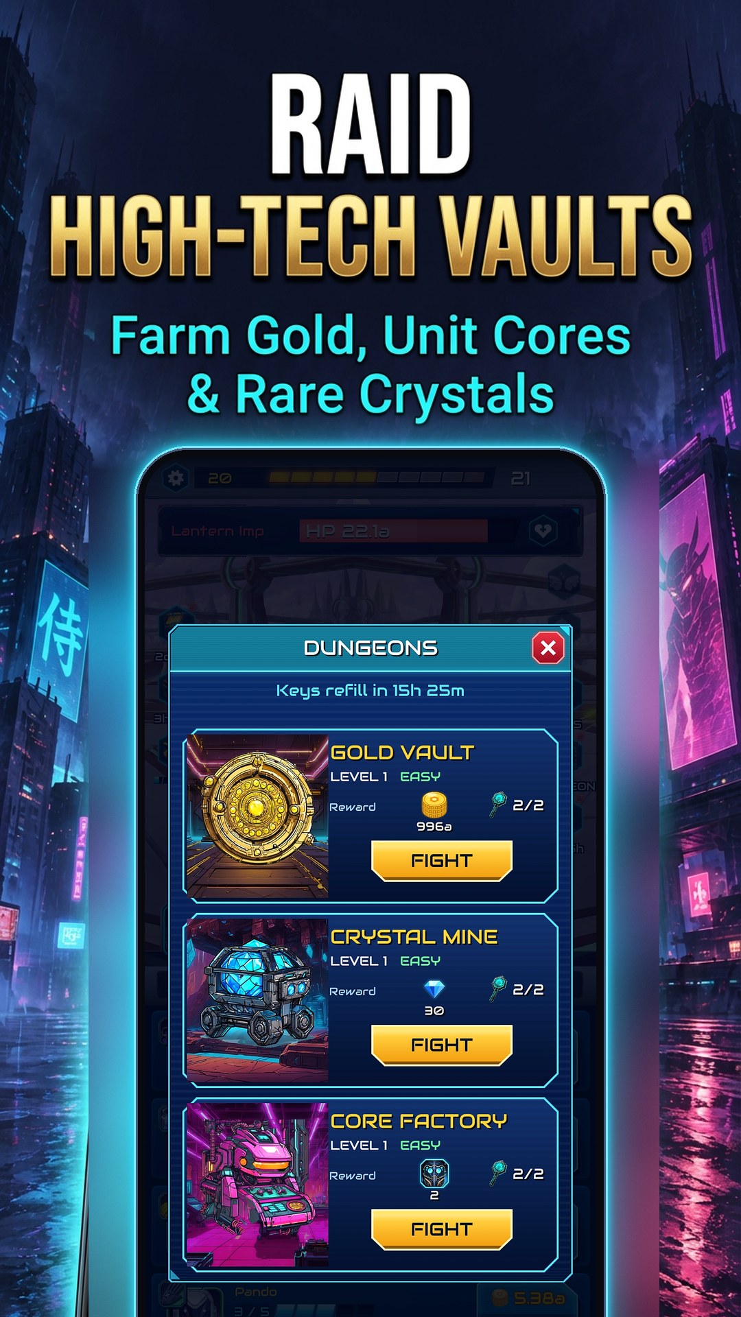 Screenshot 4 for Idle Ronin: Cyber RPG
