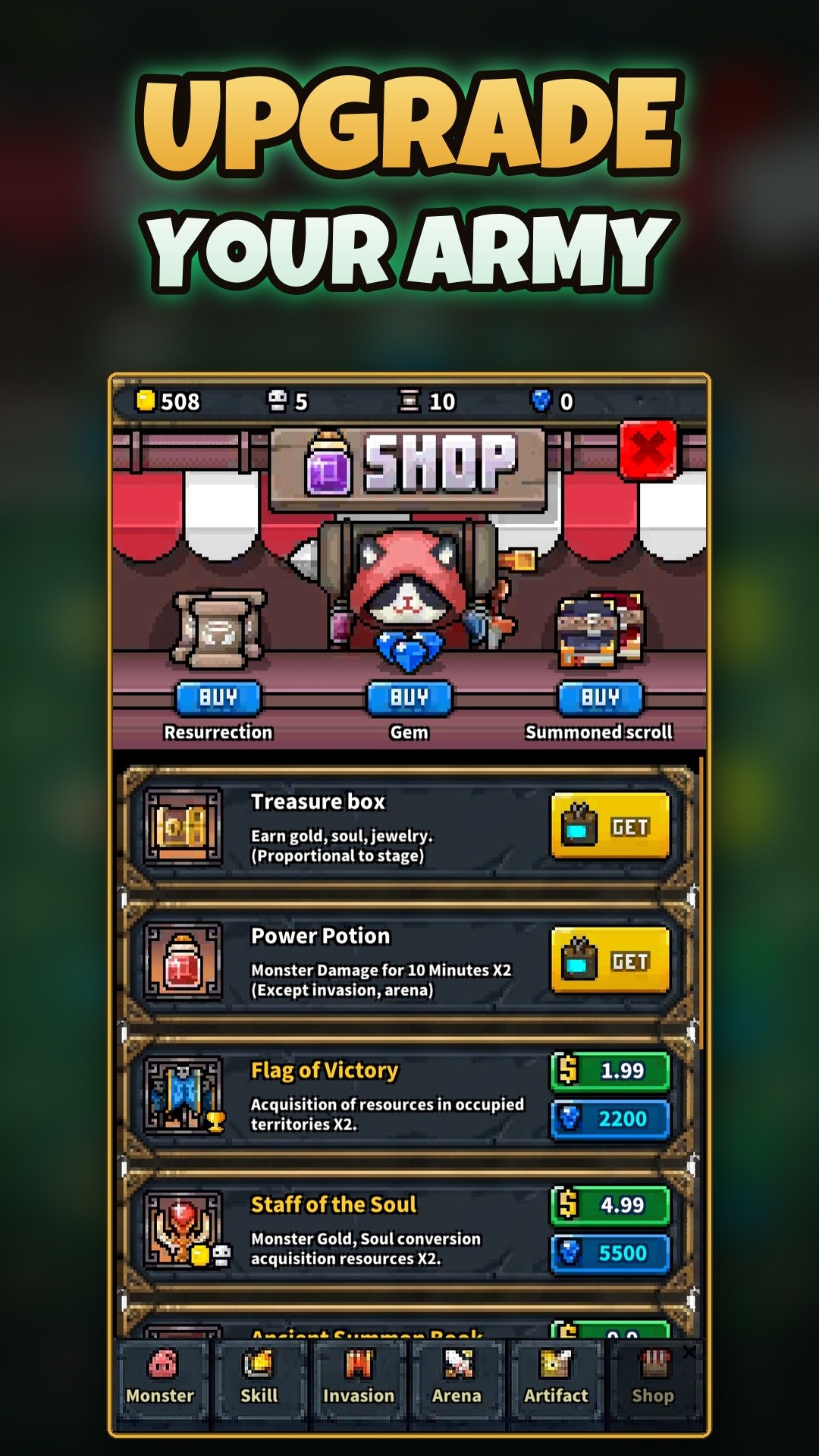 Screenshot 5 for Idle Summoner: Pixel RPG
