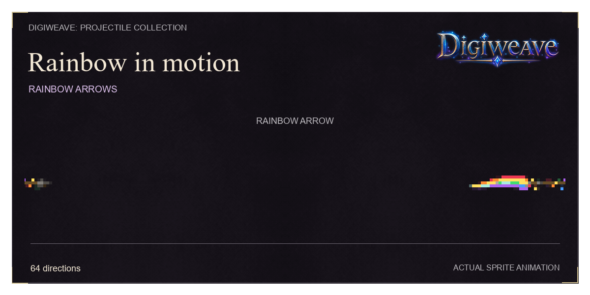 Rainbow in Motion: animated Rainbow Arrow